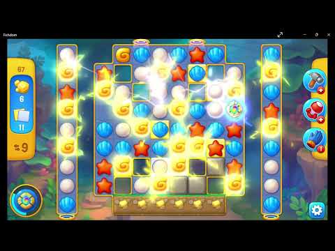 Fishdom 2023 01 02 Level 67 and super lightning gameplay!