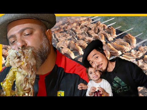 A Day with a Barbecue Master Kanan 🇦🇿 Stuffed Whole Lamb and Golden Kebabs!!