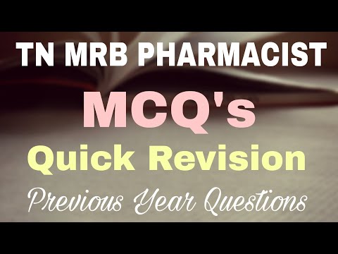 Revision MCQs|Previous question paper with answer|MRB Pharmacist|Drug inspector|RRB Pharmacist