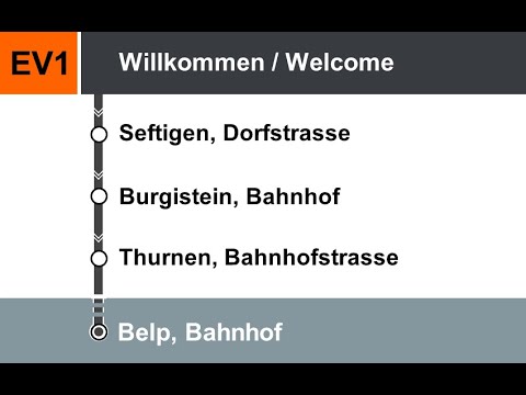 STI/BLS Ansagen » EV1 Uetendorf, Bahnhof — Belp, Bahnhof | SLBahnen