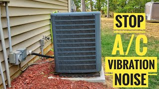 How To STOP Air Conditioner Vibration Noise Amazon Cork Pads DIY