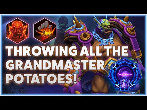 Garrosh Taunt - THROWING ALL THE GRANDMASTER POTATOES! - Grandmaster Storm League