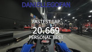 Personal Best / FASTEST LAP / 20.669/ ADULT RACE- MB2 Raceway kart racing