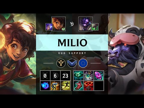 Milio Support vs Alistar - EUW Diamond Patch 25.14