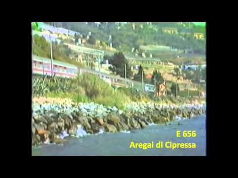 EXPR 349 IRUN PORT BOU ROMA TERMINI ANNI '80 - RIVIERA LIGURE DI PONENTE