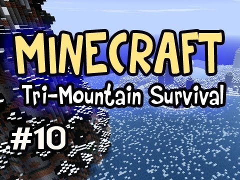 Minecraft: Tri-Mountain Survival Ep.10 w/Nova - The Tunnel (Earth Creeper Reaction)