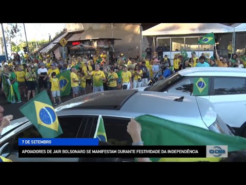Apoiadores de Jair Bolsonaro se manifestam durante festividade da Independência 08 09 2022