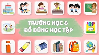 🇻🇳 Learn School Vocabulary & School Supplies 🎓 – Learn School Supplies in English 🖍️📏 | Oh Vui Kids