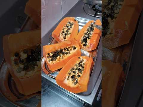 simple papaya cutting #shorts#youtubeshorts#Rupika'S vlogs