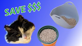 Cheap and Effective Cat Litter Box System using Wood Pellets