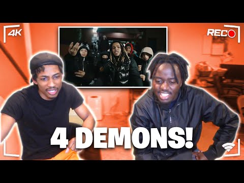 C BLU x KK SPINNIN x KDOT KEEEPCLICKIN x LJAY GZZ - 4 DEMONS | REACTION!