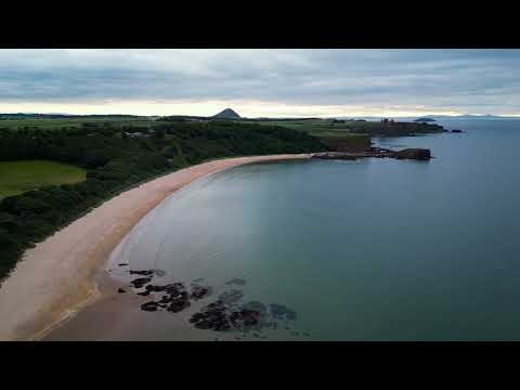 An aerial view of Seacliff beach