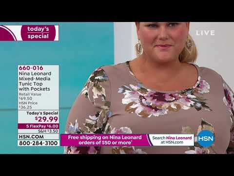 HSN | Nina Leonard Fashions 07.01.2019 - 03 PM