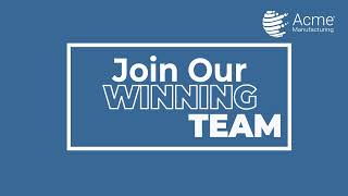 Join our Winning Team!