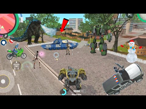 Rope Hero: Vice Town (Assault Machine Fight Tank) Machine Robot on Army Base - Android Gameplay HD