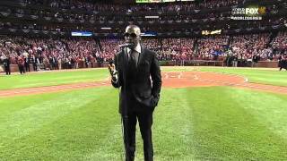 R&amp;B singer Joe singing national anthem