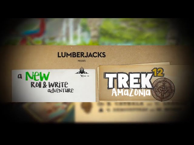 Vídeo relacionado con Lumberjacks Studio Trek 12 Amazonía Juego de mesa - Juego de aventura - Juego de Roll & Write - Blackrock Games