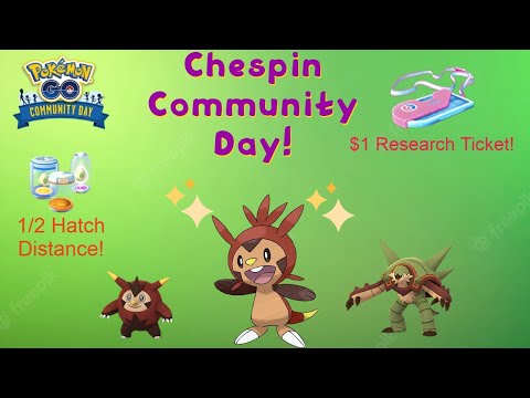 Chespin Community Day in Pokemon GO January 2023!