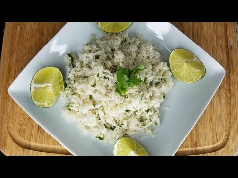 How To Make Fluffy Cilantro Lime Rice| How To Make chipotle's Cilantro Lime Rice