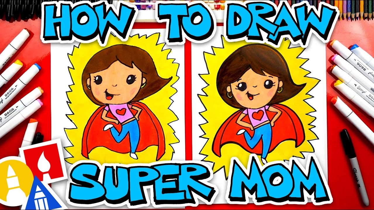 How To Draw Super Mom - Mother's Day #22