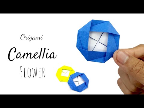 Origami Flowers - How to Fold an Origami Flower Camellia