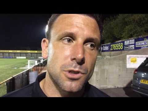 TONBRIDGE ANGELS VS FOLKESTONE INVICTA - Post Match interview 13/09/2016