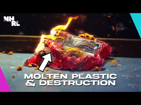 Fighting a flamethrower with a 3D printer plastic robot ends in disaster. Mixtape v Hurt Caboose