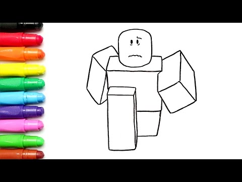 How To Draw NOOB FORSAKEN ROBLOX | Step by Step