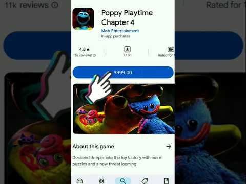 Poppy Playtime Chapter 4 in Playstore App I am shocked 😲. #poppyplaygame  #viralshorts