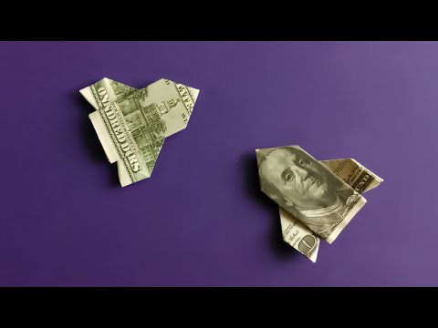 Ракета из доллара 🚀 Оригами из денежной купюры • Денежное оригами • Money Dollar Origami