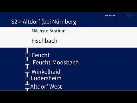 Ansage Bis Altdorf Bei Nürnberg Linie S2 S-Bahn Nürnberg
