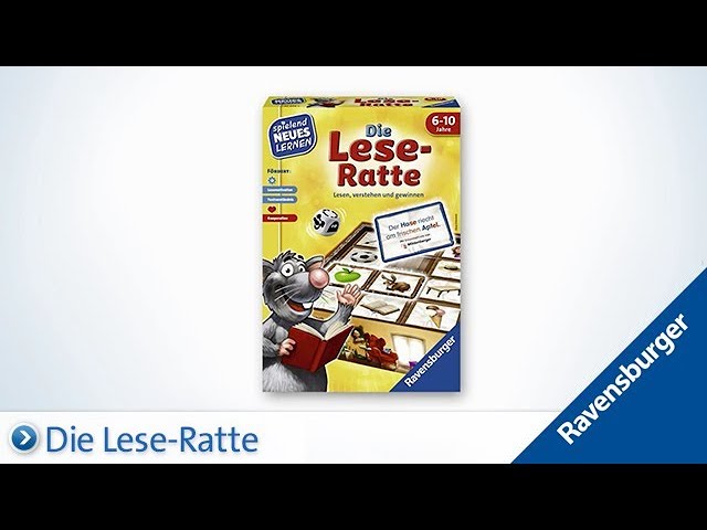 Ravensburger Die Lese-Ratte – Lernspiel Für Kinder Von 6-10 Jahren (1-4 Spieler, Fördert Lesemotivation & Textverständnis)