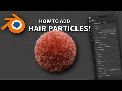 How to Add Hair particles in Blender!