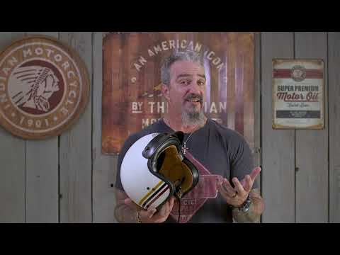 Open Face Retro Helmet, Matte Black - Image 1 of 6 - Product Video