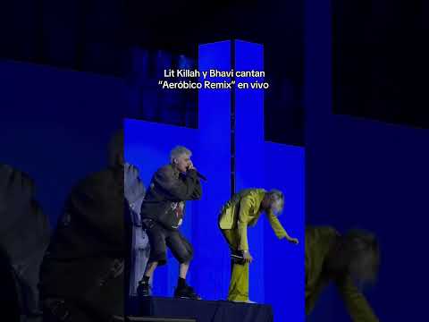 Lit Killah y Bhavi cantan “Aeróbico Remix” en Buenos Aires