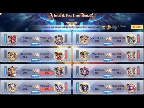 🔴 CAMPEONATO JAMIEL  , TOP 32! VAI TER JOGO  -  SAINT SEIYA AWAKENING