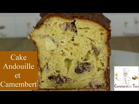 Cake salé à l'andouille et au camembert  - Recette de cake salé originaux #cake