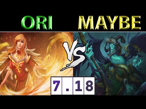 曾焦阳 Ori [Lina] vs 路垚 Maybe [Necrophos] ► Dota 2 7.18
