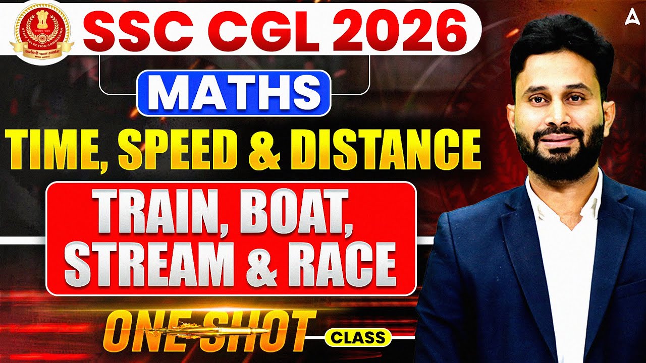 SSC CGL Maths 2026 | Time Speed And Distance | SSC CGL Maths Classes By Pushpendra Sir