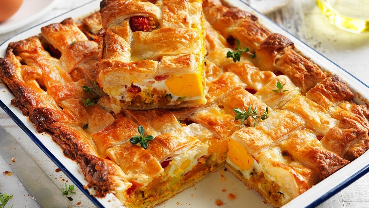 Egg and Bacon Pie Recipe myfoodbook