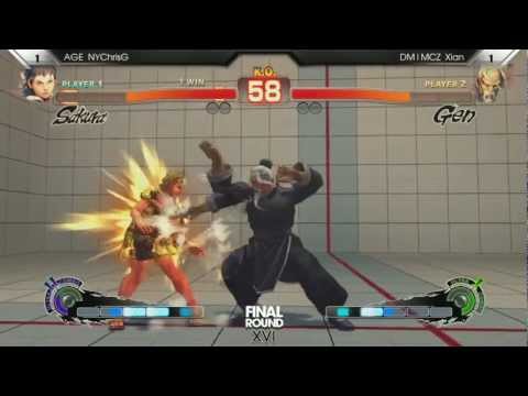 [FR 16 SSFIV AE] AGE NYChrisG (Sakura) vs DM MCZ Xian (Gen)