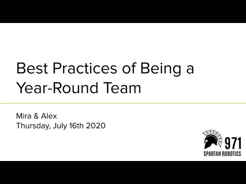 Spartan Series 2020: Best Practices of a Year Round Team -- [Mira + Alex]