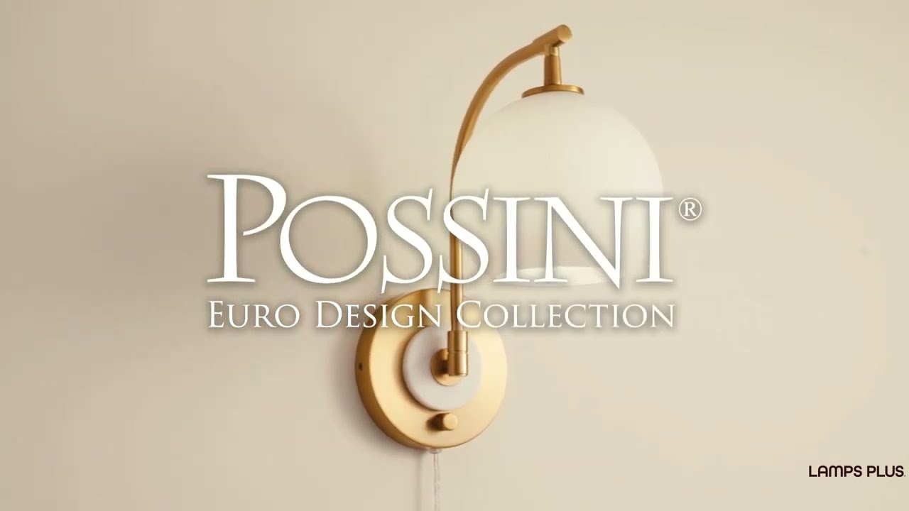 Video 1 Watch A Video About the Possini Euro Hillary Antique Brass Swing Arm Plug In Wall Lamp