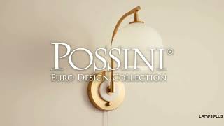 1_Watch A Video About the Possini Euro Hillary Antique Brass Swing Arm Plug In Wall Lamp