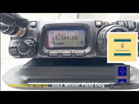 Winter Field Day 2023  : Yaesu FT-817ND Operating QRP Portable with Speaker Wire Antenna! #hamradio