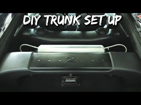 DIY Air Ride Custom Trunk Set Up - Project 350z