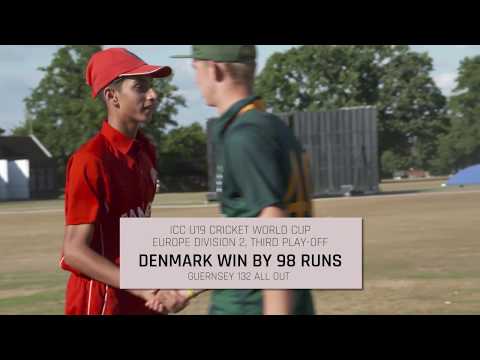 U19CWCQ Europe Div 2: Guernsey v Denmark - Highlights