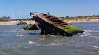 preview picture of video 'Concrete Sunken Ship SS Atlantus Cape May Sunset Point NJ'