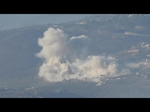 Large clouds of smoke after Israeli strikes in Lebanon's Marjayoun district | AFP