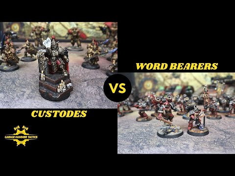 Horus Heresy Warhammer 30k battle report - Custodes vs Word Bearers